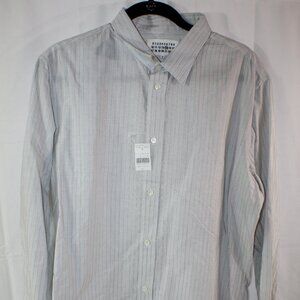 BARNEYS Newyork Blue Casual Button-Down Long Sleeve Size 44